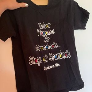 Boys black graphic tee